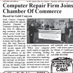 Gold Canyon Computer Repair Apache Junction Chamber Ribbon Cutting 2/21/11